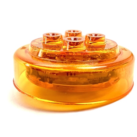 Truck-Lite Low Profile, Led, Yellow Round, 8 Diode, Marker Clearance Light, Pc, Pl-10, 12V 10286Y